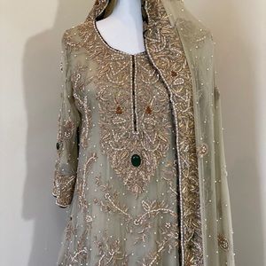 Bridal maxi, Pakistani shalwar kameez,Walima dress